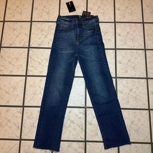 High rise boyfriend jeans